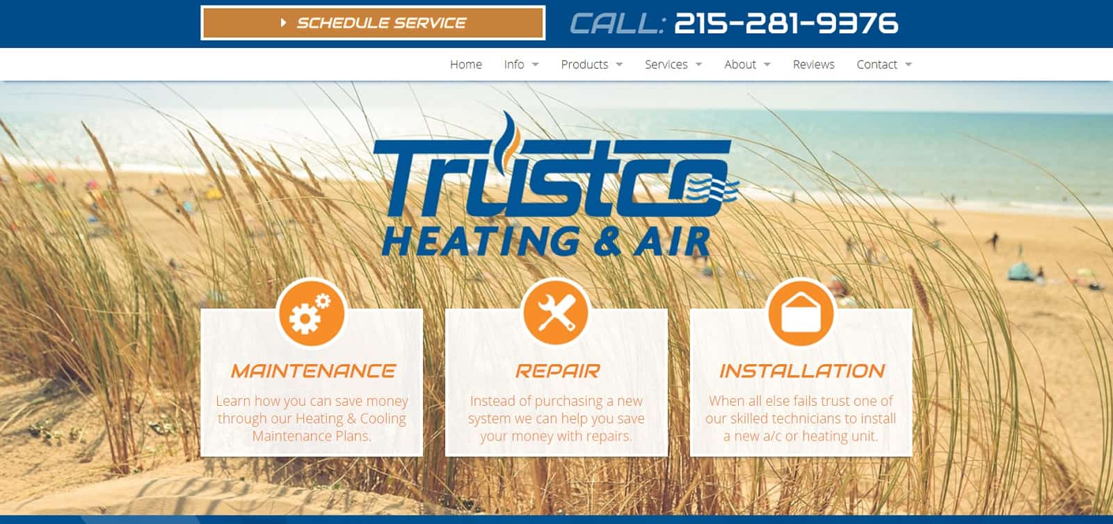 trustco heat and ac homepage