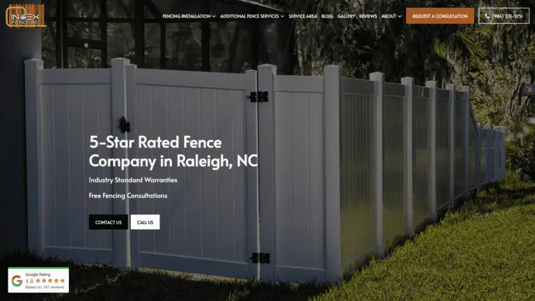 Index fence screen saver